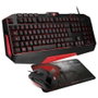 Spirit of Gamer Pack Gaming - Teclado Retroiluminado LED + Ratón 3200 DPI + Alfombrilla Skull, USB